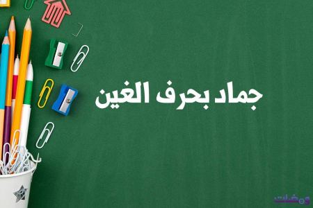 جماد بحرف الغين لعبة بلاد حيوان جماد