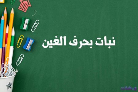 نبات بحرف الغين لعبة بلاد حيوان جماد