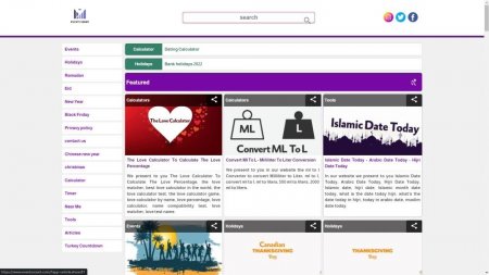 الخدمات التي يقدمها موقع eventscount.com